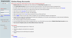 Desktop Screenshot of en.keepaccounts.com